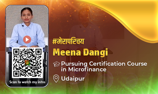 Meena Dangi, Pursuing Certification Course in Microfinance at SEDI ...