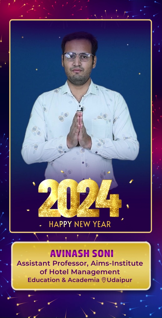 avinash-soni-wish-new-year - Avinash Soni - New Year Greeting Message by Avinash Soni, Assistant Professor at Aims-Institute of Hotel Management - Watch New Year greeting and best wishes message by Avinash Soni, Assistant Professor at Aims-Institute of Hotel Management avinash-soni-wish-new-year - Avinash Soni - New Year Greeting Message by Avinash Soni, Assistant Professor at Aims-Institute of Hotel Management - Watch New Year greeting and best wishes message by Avinash Soni, Assistant Professor at Aims-Institute of Hotel Management