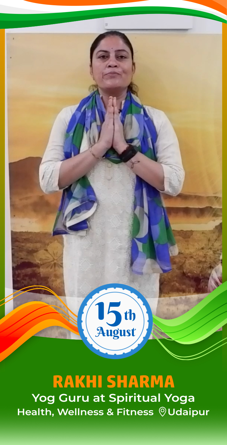 rakhisharma-wish-independence-day - Rakhi Sharma - Independence Day Greeting Message by Rakhi Sharma, Yog Guru at Spiritual Yoga - Watch Independence Day greeting and best wishes message by Rakhi Sharma, Yog Guru at Spiritual Yoga rakhisharma-wish-independence-day - Rakhi Sharma - Independence Day Greeting Message by Rakhi Sharma, Yog Guru at Spiritual Yoga - Watch Independence Day greeting and best wishes message by Rakhi Sharma, Yog Guru at Spiritual Yoga