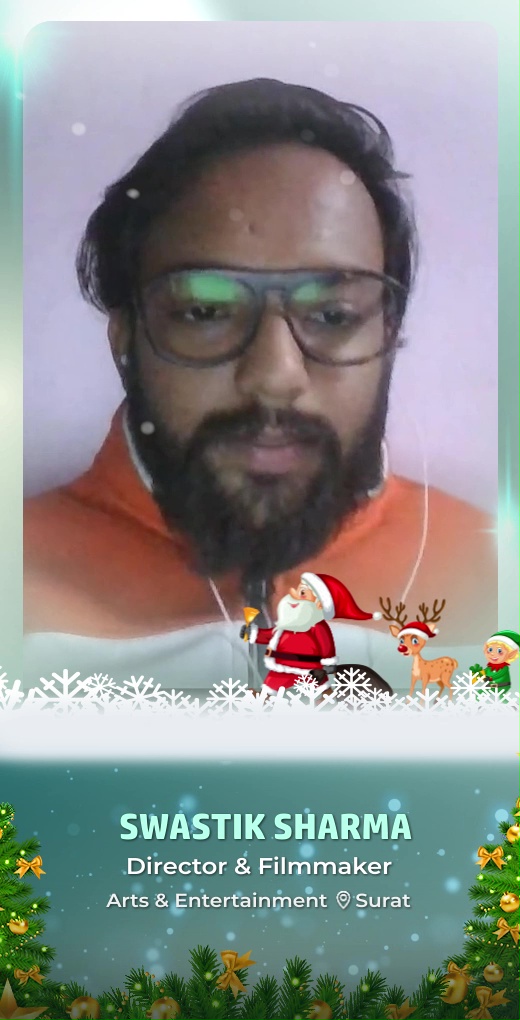 swastiksharma-wish-christmas-day - Swastik Sharma - Christmas Day Greeting Message by Swastik Sharma, Director & Filmmaker - Watch Christmas Day greeting and best wishes message by Swastik Sharma, Director & Filmmaker