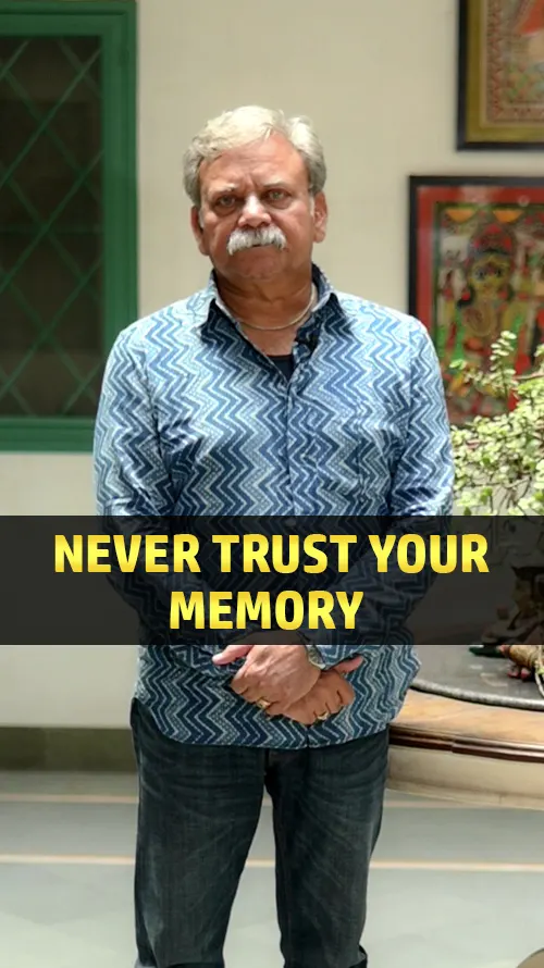 vikram-joshi-never-trust-your-memory - Vikram Joshi - Watch motivational thought by Vikram Joshi: Never Trust Your Memory - Get inspired by watching a motivational quote by Vikram Joshi - Never Trust Your Memory vikram-joshi-never-trust-your-memory - Vikram Joshi - Watch motivational thought by Vikram Joshi: Never Trust Your Memory - Get inspired by watching a motivational quote by Vikram Joshi - Never Trust Your Memory