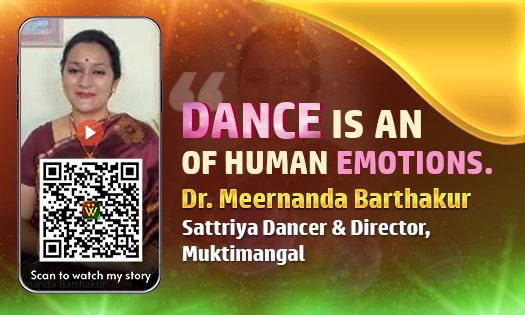 Dr. Meernanda Barthakur, Sattriya Dancer & Director Muktimangal, Guwahati