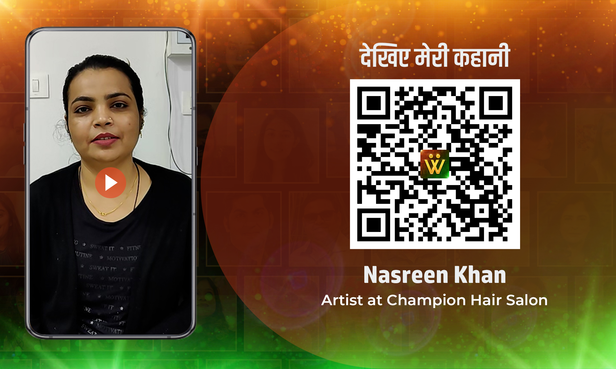 Nasreen Khan, Artist at Champion Hair Salon, Udaipur