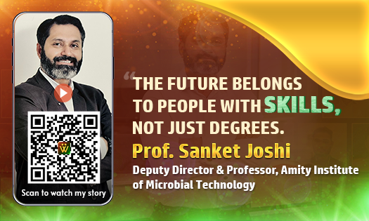 Watch the Inspiring story of Prof. Sanket Joshi | Microbiologist