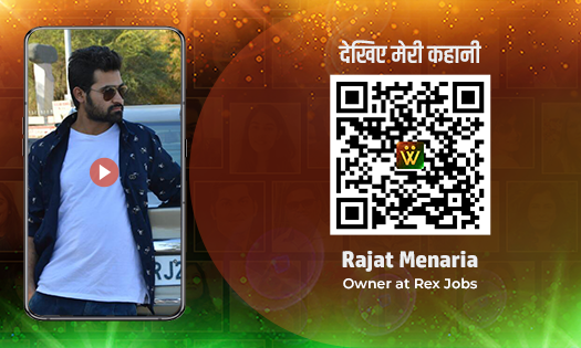 Rajat Menaria, Owner of Rex Jobs, Udaipur