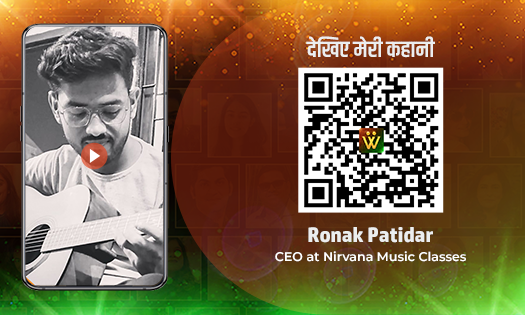 Ronak Patidar, CEO at Nirvana Music Classes, Jaipur
